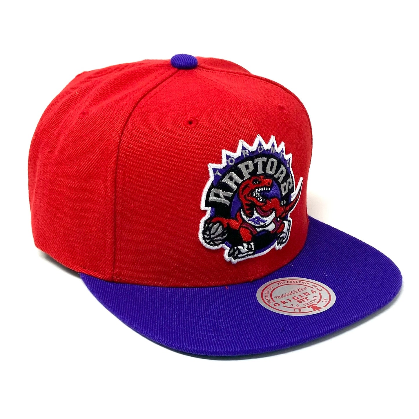 Men's Mitchell & Ness NBA Core Basic Snapback Hwc Raptors - Red-Purple