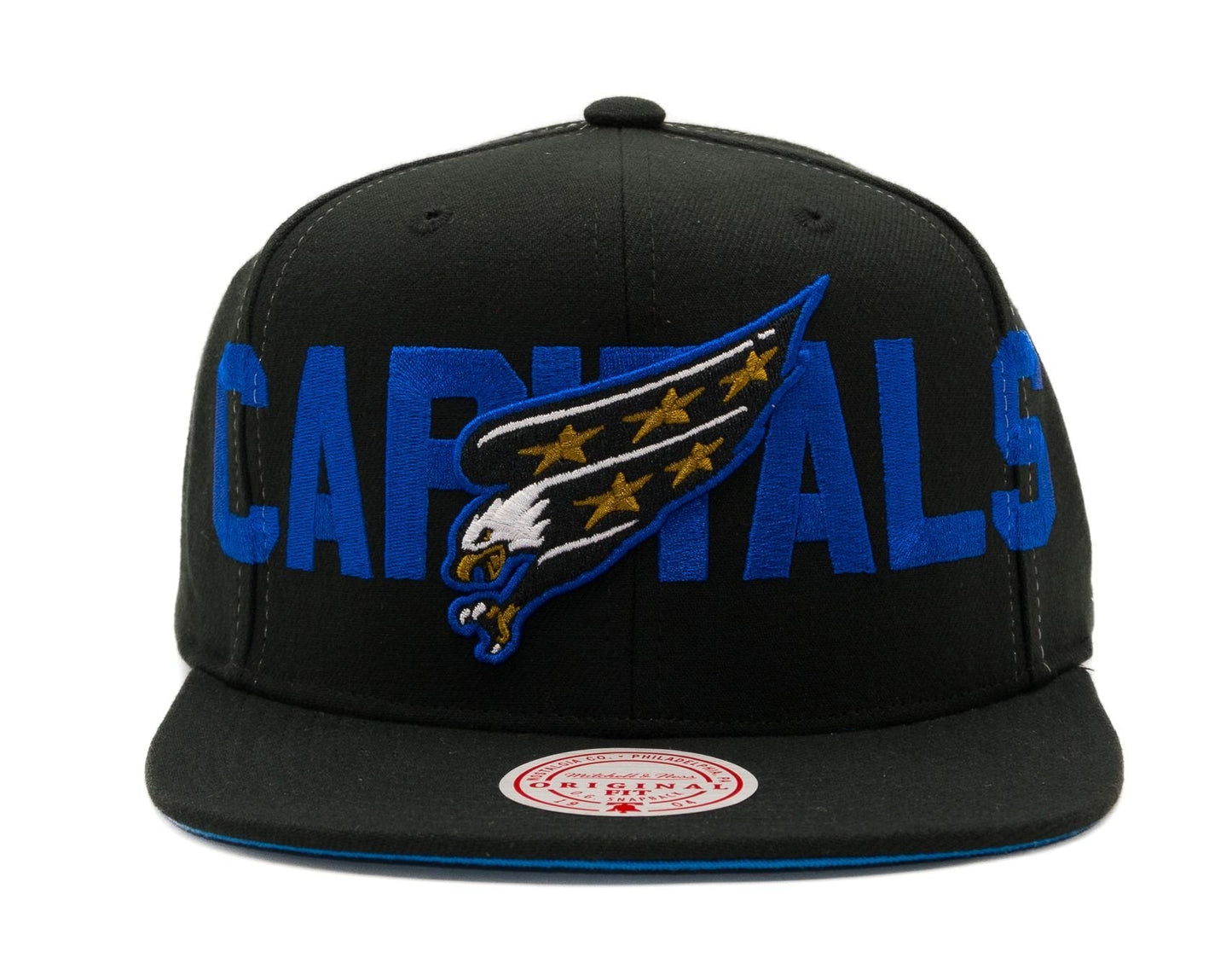 Men's Mitchell & Ness Nhl Full Frontal Snapback Vntg Capitals - Black