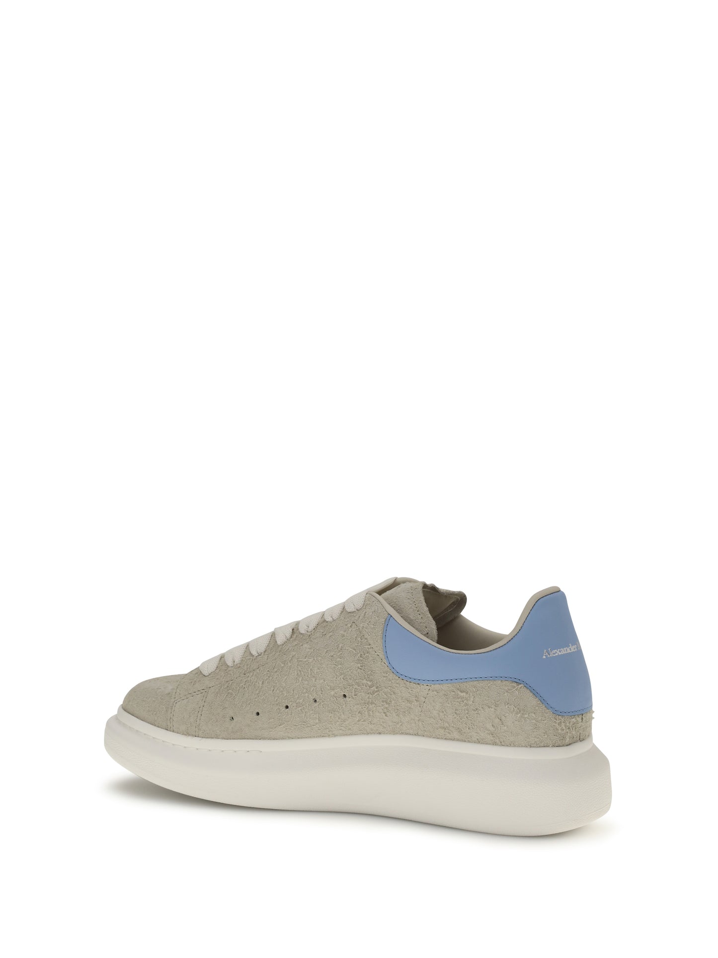 Sneakers Oversized Suede Natural/Sky Blue