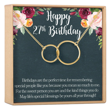 27th Birthday Necklace