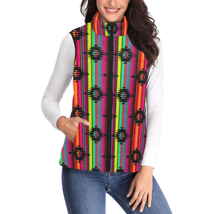 Baha Ranch Aztec Vintage Rodeo Women's Puffy Vest