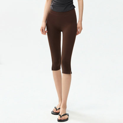 High-Waist Slim-Fit Yoga Leggings for Women – 7/8 Length Tight Fit Fitness Pants