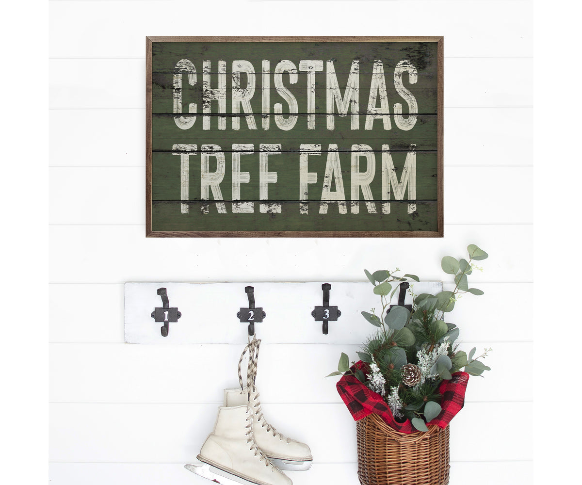 Kendrick Home Christmas Tree Farm Green