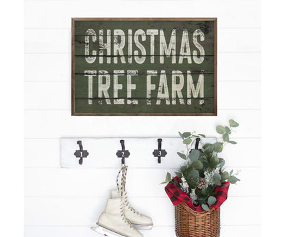 Kendrick Home Christmas Tree Farm Green