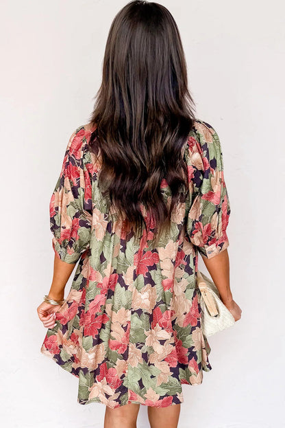 Threaded Pear Annika Half Sleeve Mini Dress