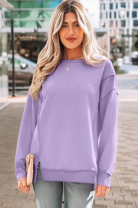 Threaded Pear Eva Drop Shoulder Baggy Pullover