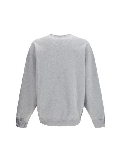 Sweatshirt Taped Jersey Grey Melange