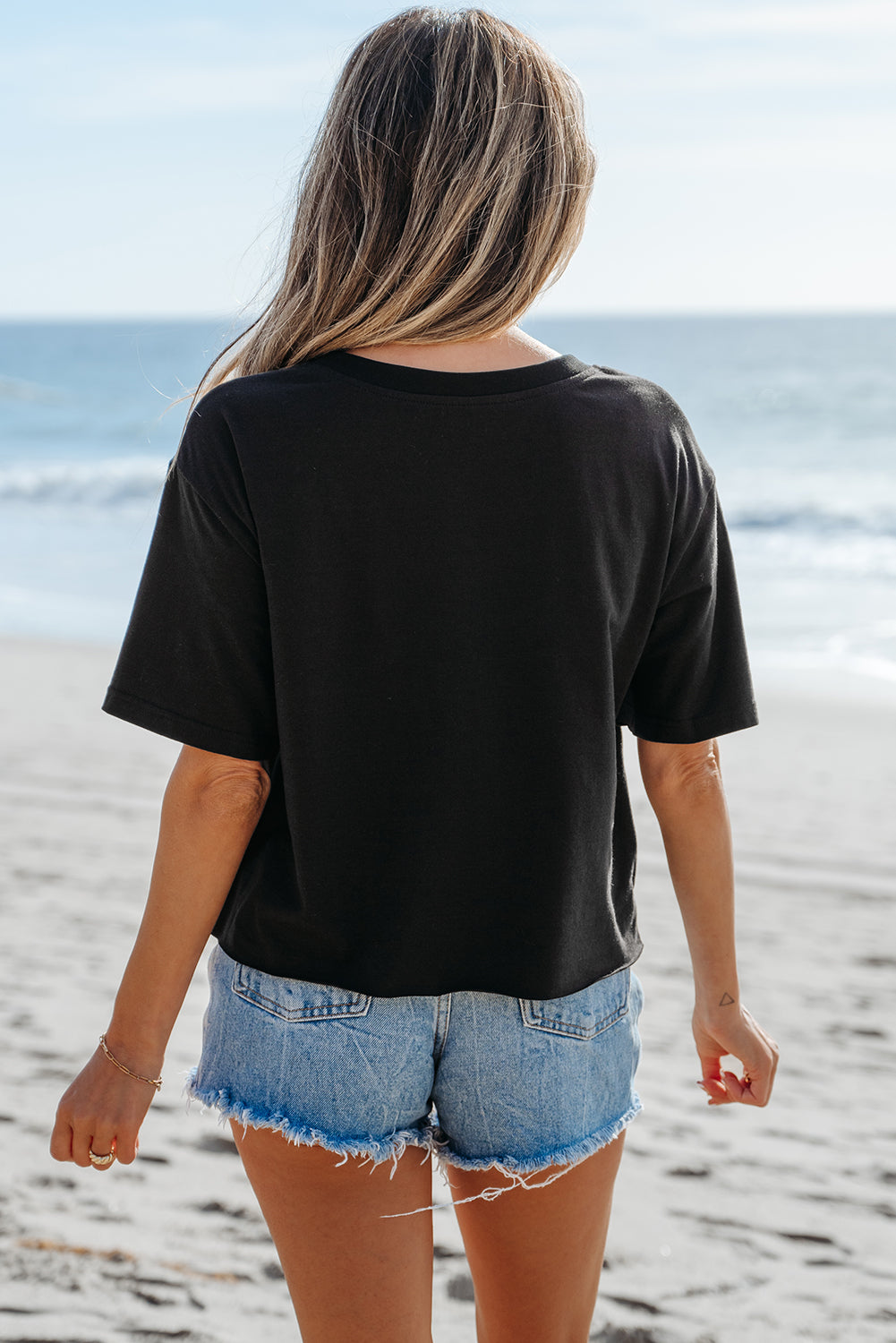 Threaded Pear Checkerboard Peace Tee