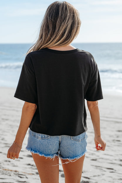 Threaded Pear Checkerboard Peace Tee