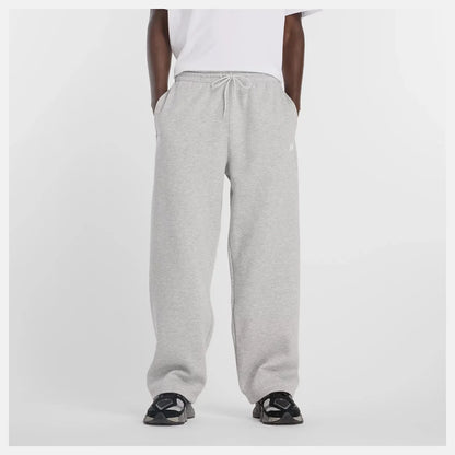 New Balance Sport Essentials Straight Leg Men's Fleece Pants — Gray
