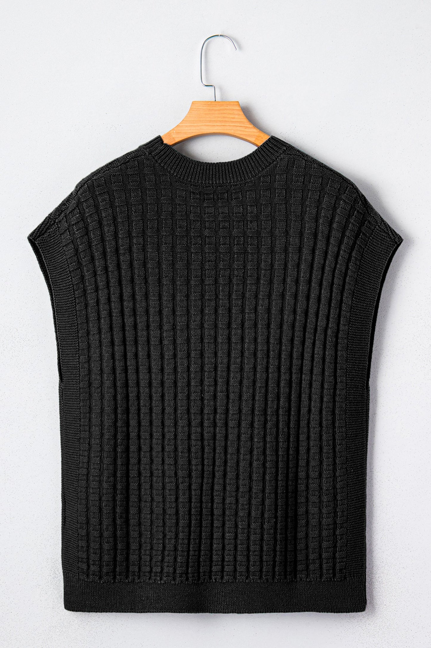 Threaded Pear Marina Textured Short Sleeve Sweater