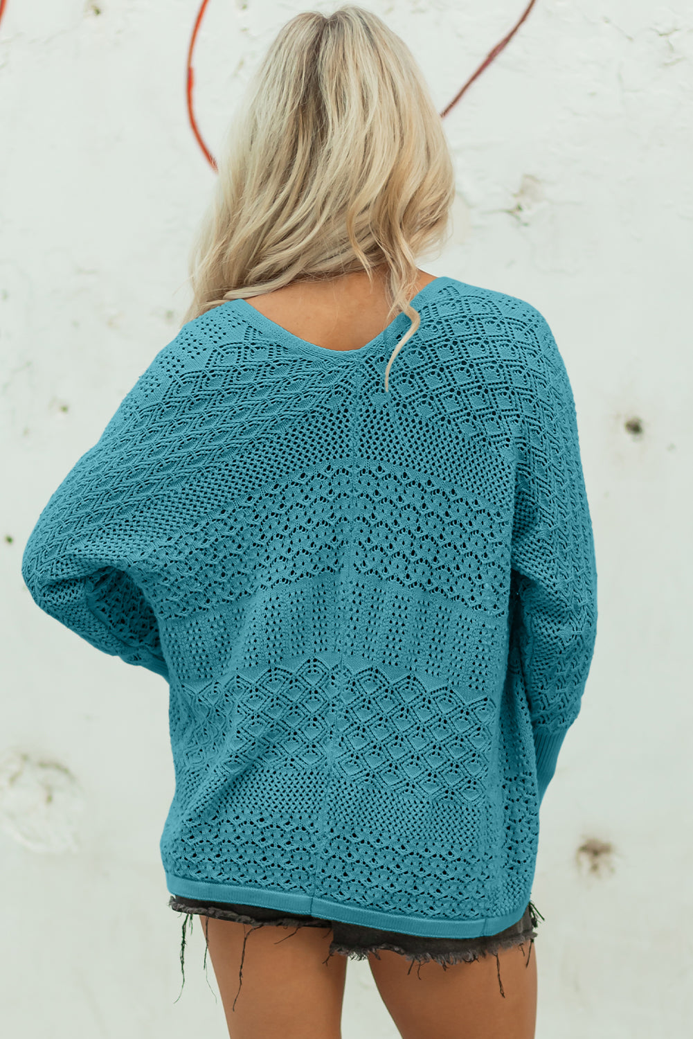 Threaded Pear Harmoni Knit Open Front Cardigan