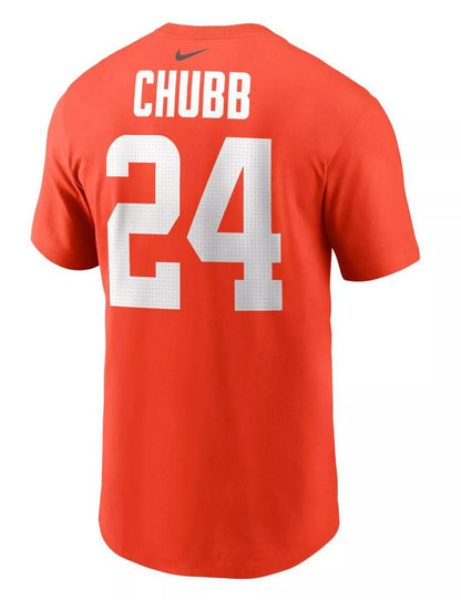 Nike Men's Nick Chubb Orange Cleveland Browns T-Shirt