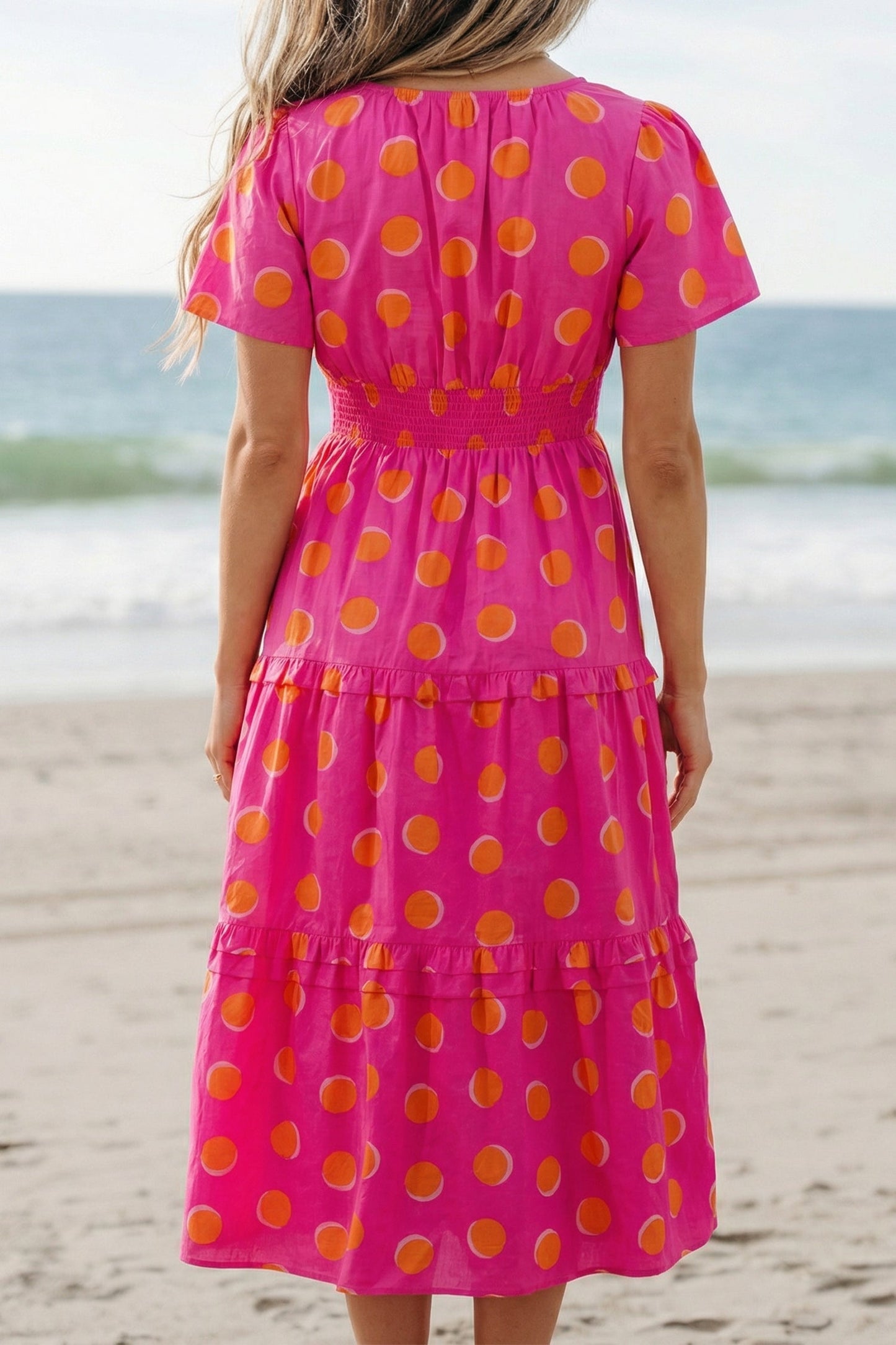 Threaded Pear Myra High Waist Midi Dress