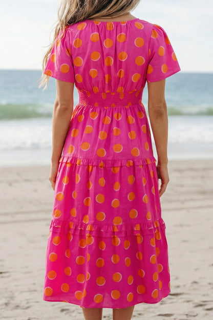 Threaded Pear Myra High Waist Midi Dress