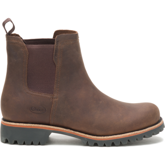 Chaco Fields Chelsea Waterproof Women's Boots — Chestnut Leather