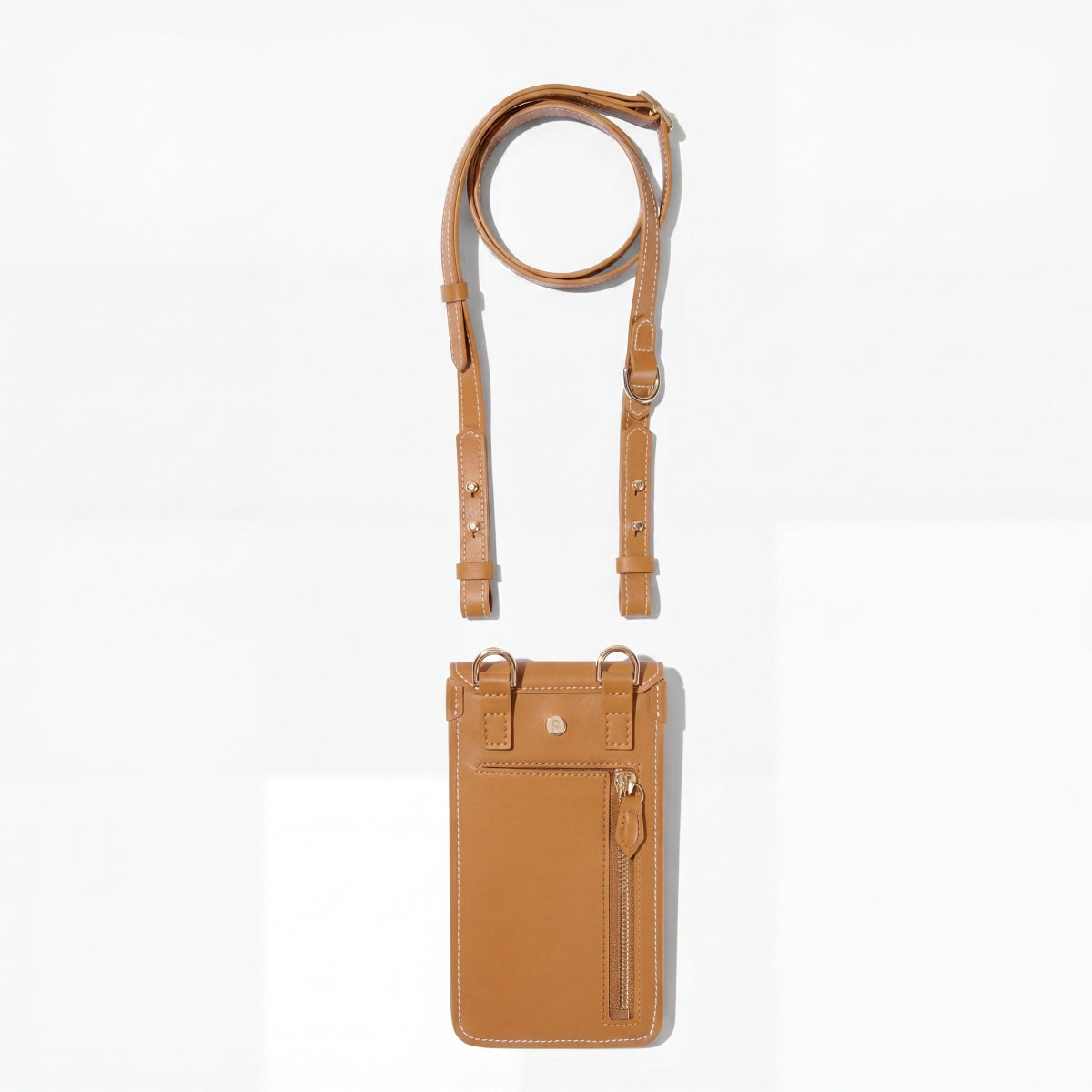 Paravel Phone Crossbody Bag Atlas Tan Hands-Free Compact Travel Organizer