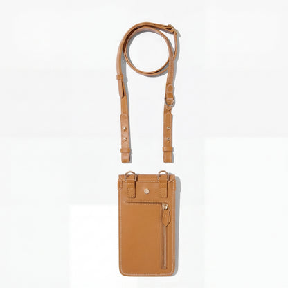 Paravel Phone Crossbody Bag Atlas Tan Hands-Free Compact Travel Organizer