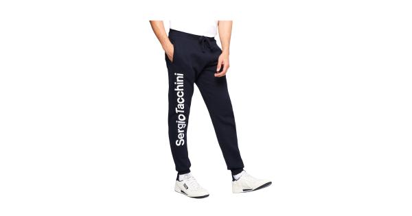 Sergio Tacchini Nizard Men's Sweatpants — Navy/White Brushed Fleece