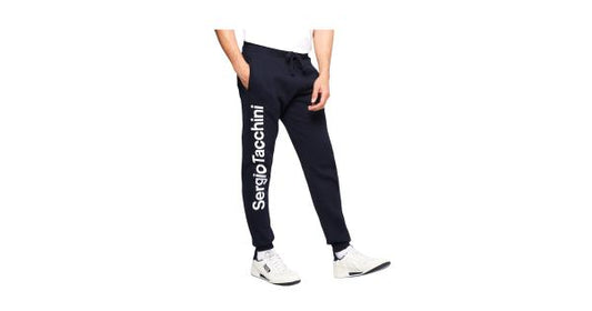 Sergio Tacchini Nizard Men's Sweatpants — Navy/White Brushed Fleece