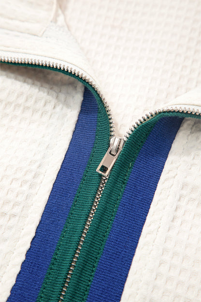 Threaded Pear Naya Polo Zip Up Jumper