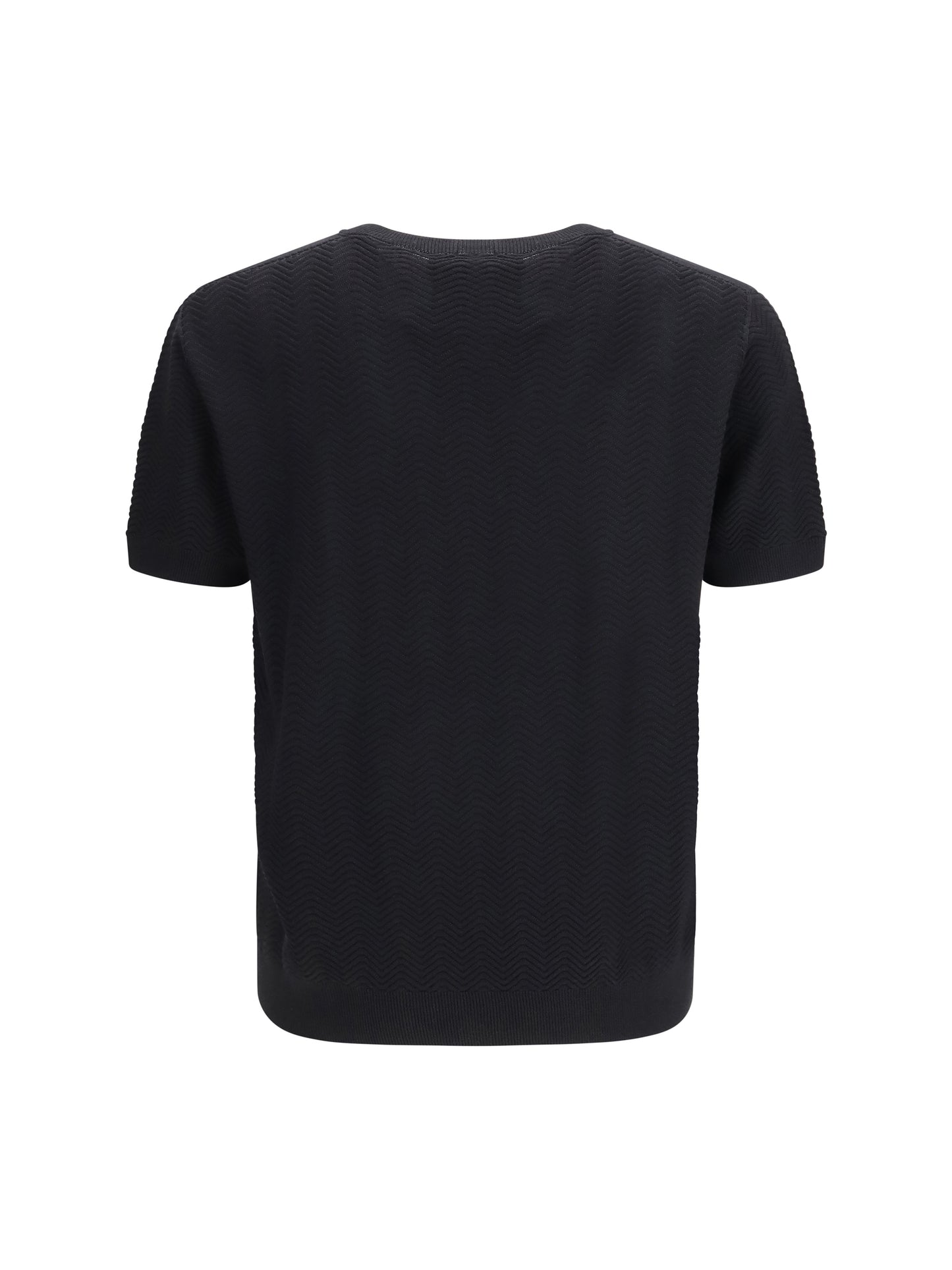 Sweater Short-Sleeve Cotton-Silk Black