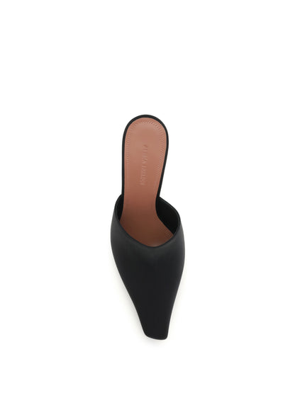 Mules Sandals Jamie Black Silk