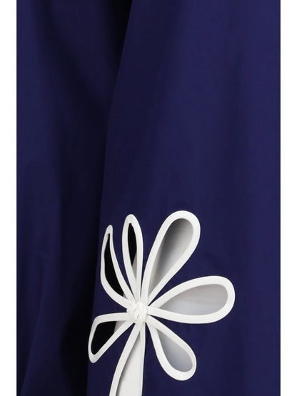 Shirt Ajour Motif Blue