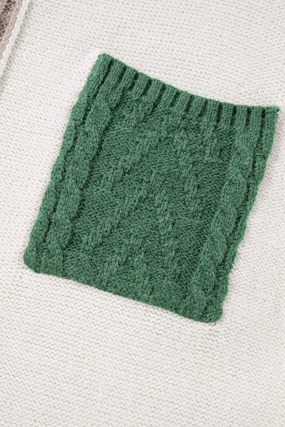 Threaded Pear Evelyn Patched Drop Shoulder Sweater