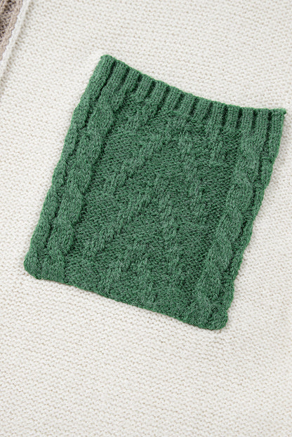 Threaded Pear Evelyn Patched Drop Shoulder Sweater