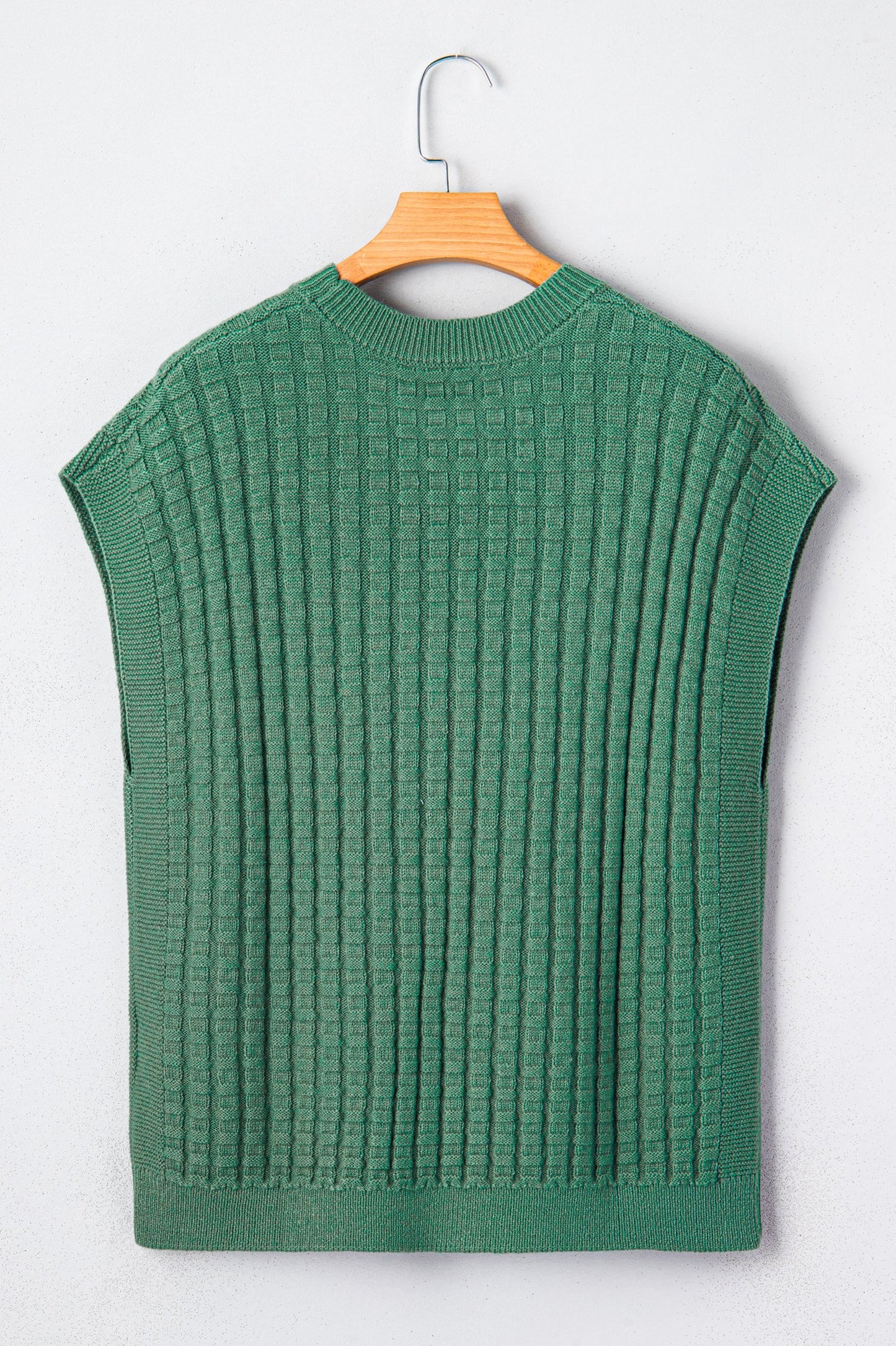 Threaded Pear Birdie Textured Short Sleeve Sweater