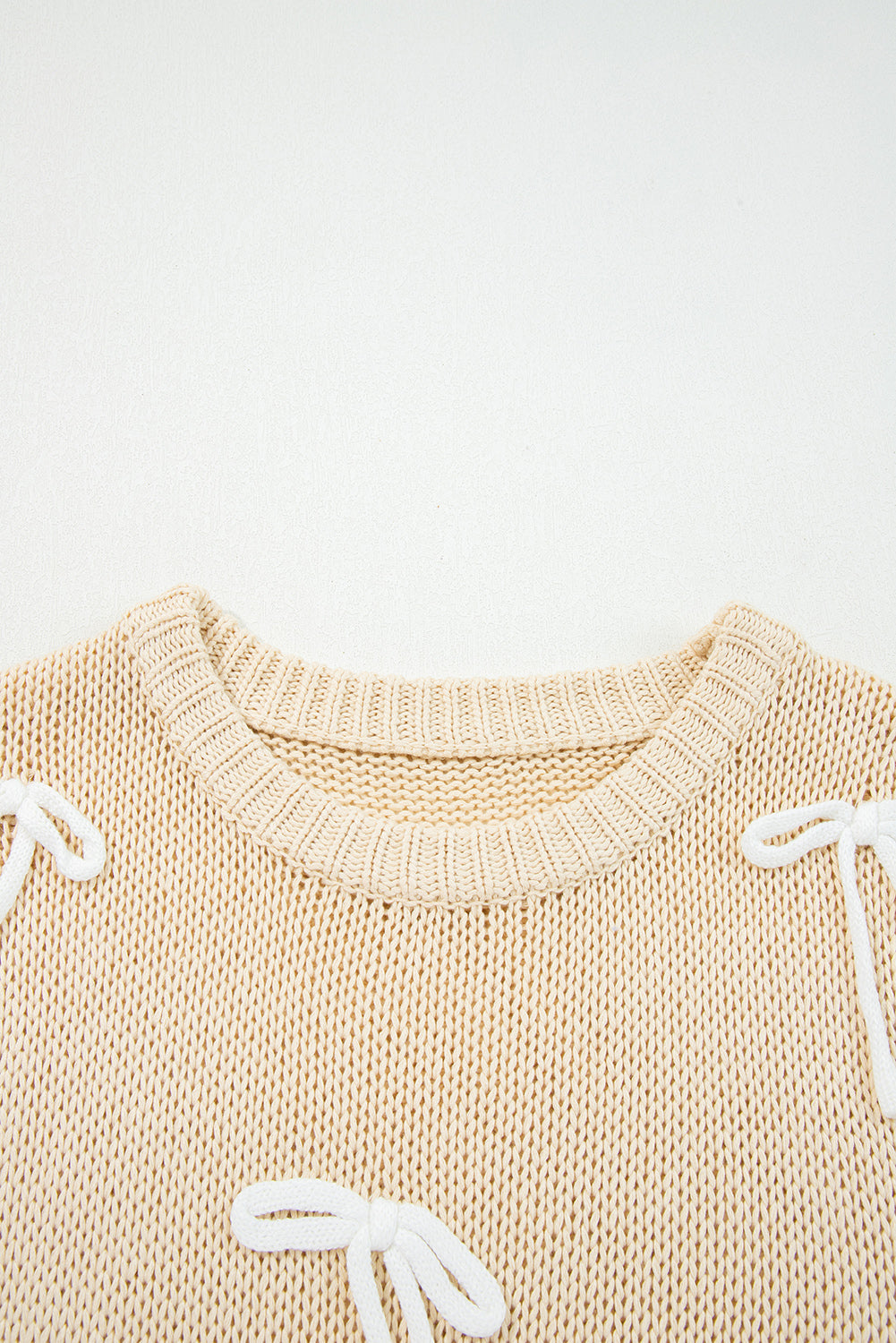 Threaded Pear Giselle applique Cap Sleeve Sweater
