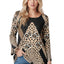Black Tan Leopard Print