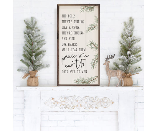 Kendrick Home Peace On Earth Good Will To Men White