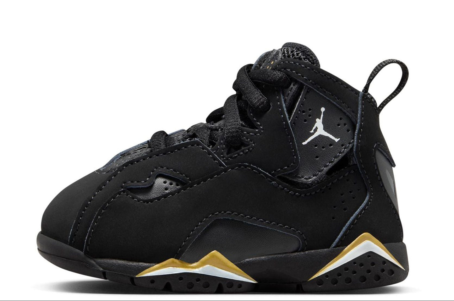 [343797-017] Toddlers Air Jordan True Flight 'black Metallic Gold White'