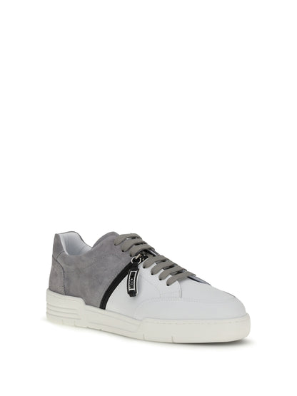Leather Sneakers Grey/White/Black