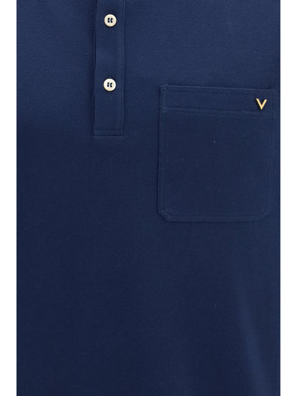 Polo Shirt Cotton Piqué With VLogo