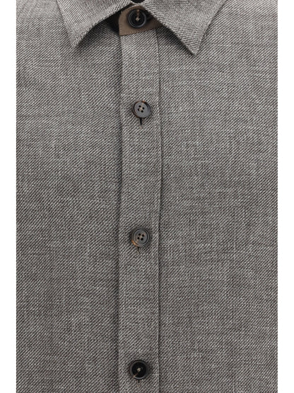 Overshirt Cashmere Linen & Silk Grey