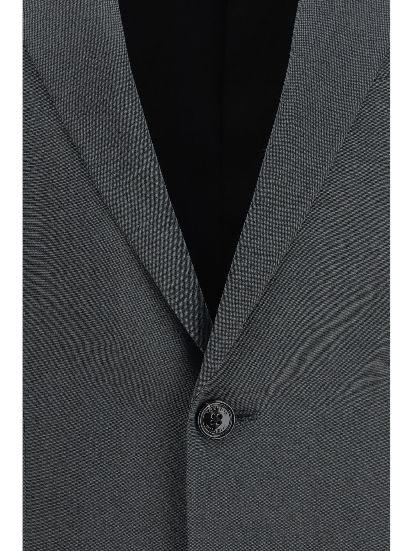 Jacket Single-Breasted Wool-Mohair Grey