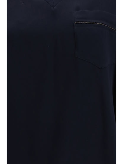 T-Shirt V-Neck Midnight Blue