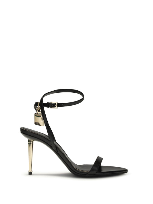 Sandal Pointed Black Leather
