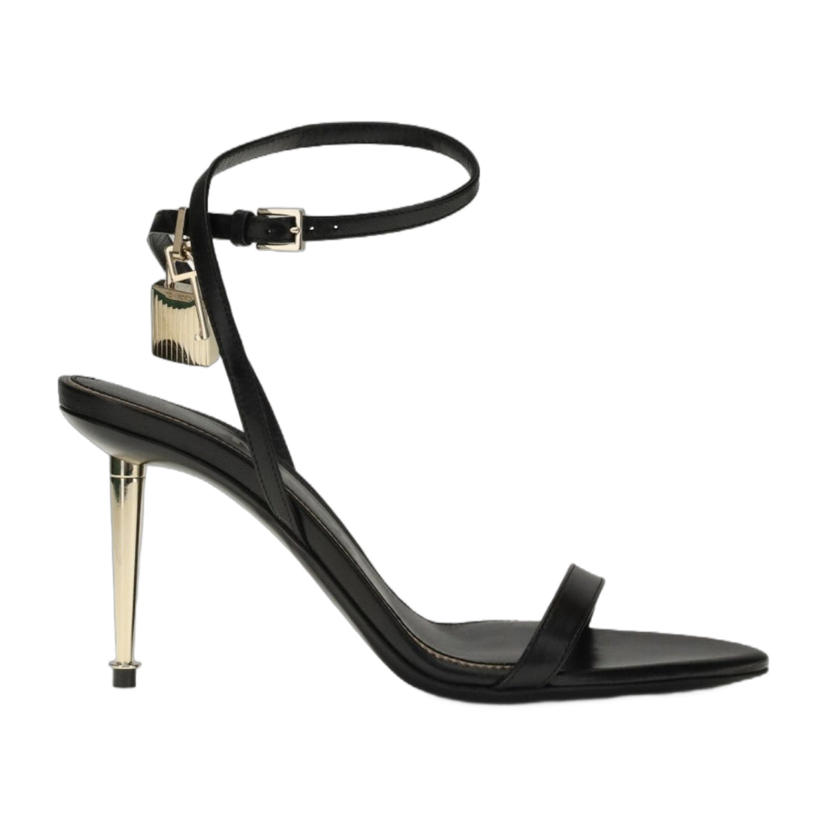 Sandal Pointed Black Leather