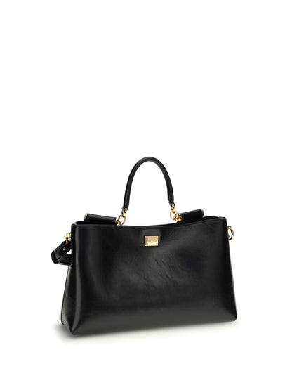 Handbag Vittoria Black Leather