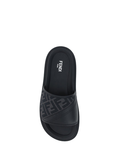 Slide Sandals Black/Grey
