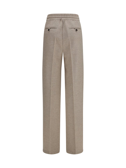 Cashmere Drawstring Pants Taupe