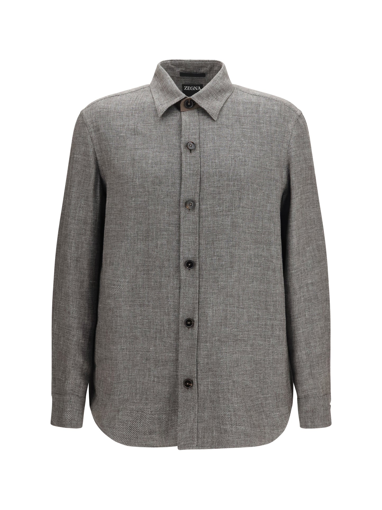 Overshirt Cashmere Linen & Silk Grey
