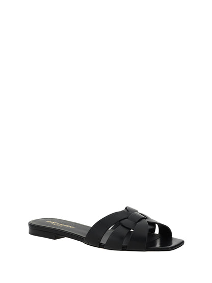 Leather Sandals Black