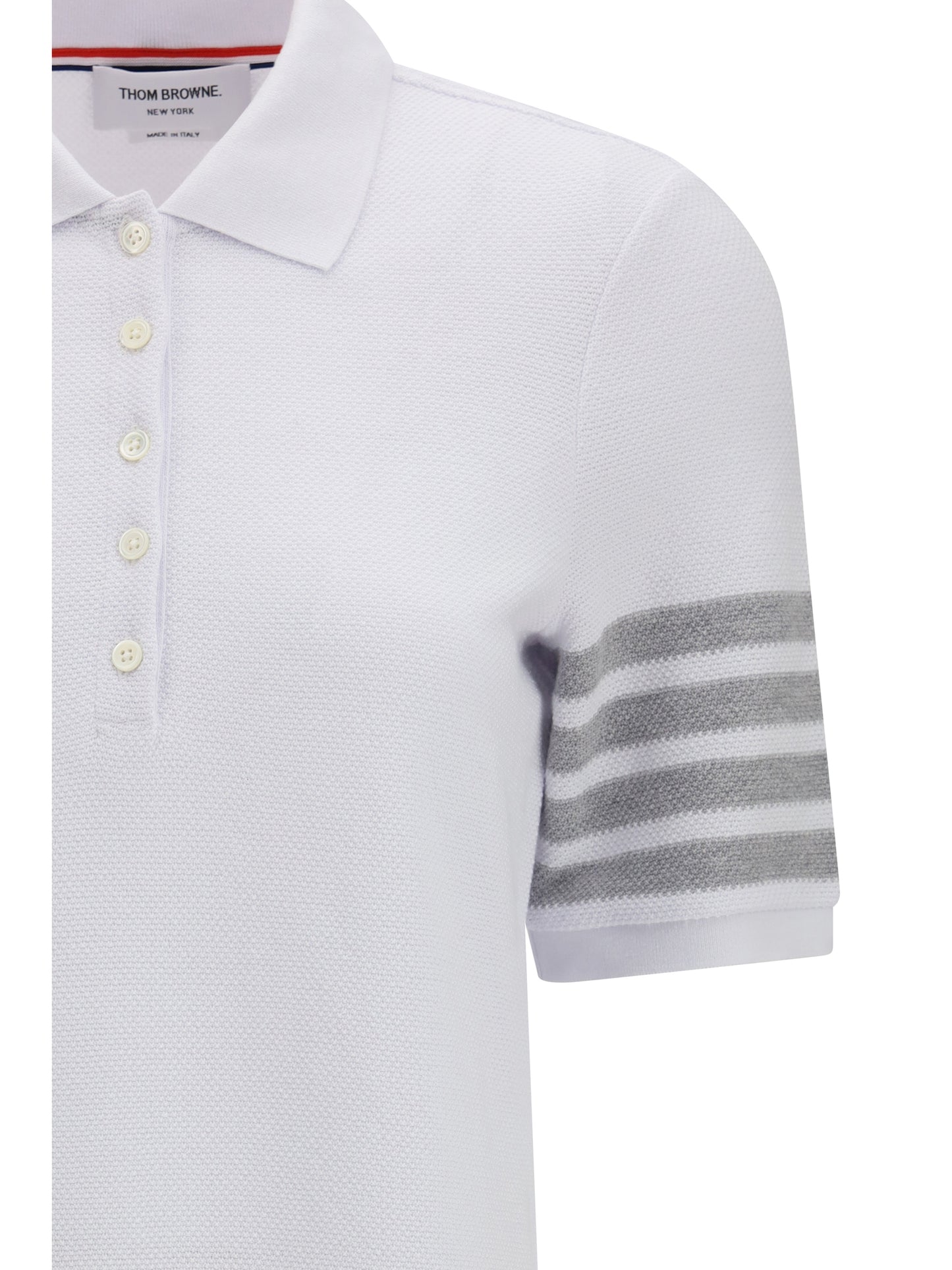 Piqué Polo Dress White