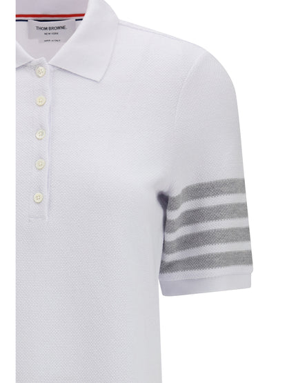 Piqué Polo Dress White