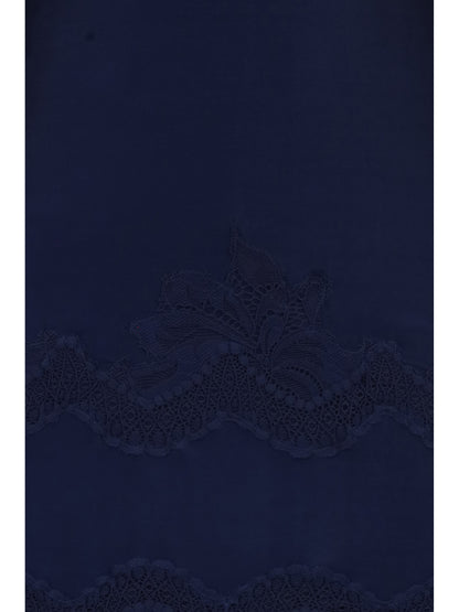 Dress Deep Navy Lace and Jersey